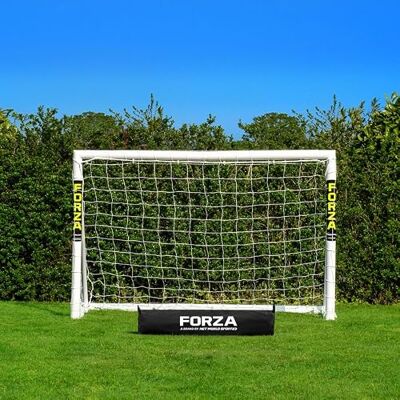 FORZA 1.8 m x 1.2 m But de Football en PVC Cage, Filet et Poteaux Résistants aux Intempéries Sac de transport, mur de tir et ballon de football en option - Publicité FORZA 1.8 m x 1.2 m But de Football en PVC Cage, Filet et Poteaux Résistants aux Intempéries Sac de transport, mur de tir et ballon de football en option - Publicité