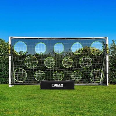 FORZA 3,7 m x 1,8 m But de Football en PVC Cage pour Enfants Poteaux Résistants aux Intempéries Sac de Transport, Mur de Tir et Ballon en Option - Publicité FORZA 3,7 m x 1,8 m But de Football en PVC Cage pour Enfants Poteaux Résistants aux Intempéries Sac de Transport, Mur de Tir et Ballon en Option - Publicité