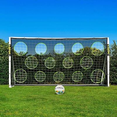 FORZA 3,7 m x 1,8 m But de Football en PVC Cage pour Enfants Poteaux Résistants aux Intempéries Sac de Transport, Mur de Tir et Ballon en Option - Publicité FORZA 3,7 m x 1,8 m But de Football en PVC Cage pour Enfants Poteaux Résistants aux Intempéries Sac de Transport, Mur de Tir et Ballon en Option - Publicité