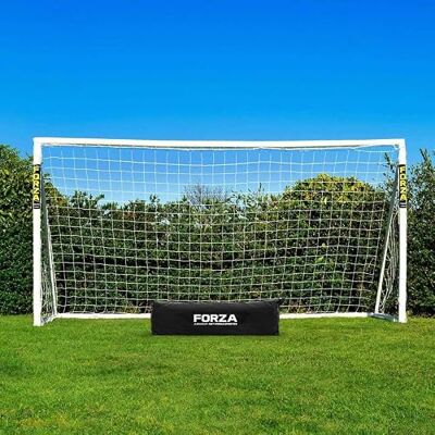FORZA 3,7 m x 1,8 m But de Football en PVC Cage pour Enfants Poteaux Résistants aux Intempéries Sac de Transport, Mur de Tir et Ballon en Option - Publicité FORZA 3,7 m x 1,8 m But de Football en PVC Cage pour Enfants Poteaux Résistants aux Intempéries Sac de Transport, Mur de Tir et Ballon en Option - Publicité