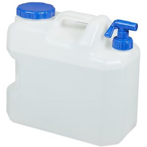 Relaxdays Jerricane d’Eau avec Robinet, Couvercle à Visser, bidon à Eau de Camping, 18 L, sans BPA, Blanc - Publicité Relaxdays Jerricane d’Eau avec Robinet, Couvercle à Visser, bidon à Eau de Camping, 18 L, sans BPA, Blanc - Publicité