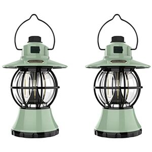 Gatuida Lanternes De Camping Pendaison 2 Pcs Led Camping Lanterne Rétro Led Lanterne de Poche Tente Lumière Halloween Lanternes Décoratives Lampe de Poche Vintage Exquis Lanternes - Publicité