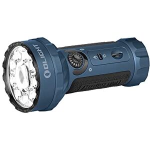 Olight Marauder Mini Lampe Torche Tactique Sortie Max 7000 Lumens Portée Max 600 Mètres Lampe de Poche LED IPX8 Étanche Lampe Puissante Rechargeable pour Ménage, Extérieur et Urgence (bleu) - Publicité