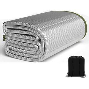YRTHFJTJ Tapis de couchage en aluminium, matelas en mousse de 7 mm d'épaisseur, double face, résistant à l'humidité, pliable, for tente, couverture isolante thermique, camping, ultraléger, argent(1m x 2m) - Publicité YRTHFJTJ Tapis de couchage en aluminium, matelas en mousse de 7 mm d'épaisseur, double face, résistant à l'humidité, pliable, for tente, couverture isolante thermique, camping, ultraléger, argent(1m x 2m) - Publicité