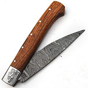PAL 2000 KNIVES Couteaux Damas Couteau à la main en acier damas avec gaine Modèle manié en acier damas Manipulation de surface Modèle gravé à l'eau-forte Manche en bois de rose 9700 - Publicité PAL 2000 KNIVES Couteaux Damas Couteau à la main en acier damas avec gaine Modèle manié en acier damas Manipulation de surface Modèle gravé à l'eau-forte Manche en bois de rose 9700 - Publicité