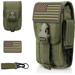 WYNEX Pochette Tactique Molle, étui pour Smartphone, étui Utilitaire EDC, Support de Carte pour téléphone Portable, Organiseur pour Ceinture de Taille, Comprend Un Clip Tactique et Un Patch américain - Publicité WYNEX Pochette Tactique Molle, étui pour Smartphone, étui Utilitaire EDC, Support de Carte pour téléphone Portable, Organiseur pour Ceinture de Taille, Comprend Un Clip Tactique et Un Patch américain - Publicité