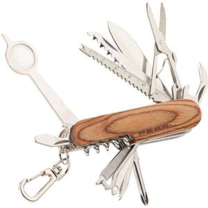 Pearl Couteau de poche multifonction 16 en 1 avec manche en bois - Publicité Pearl Couteau de poche multifonction 16 en 1 avec manche en bois - Publicité