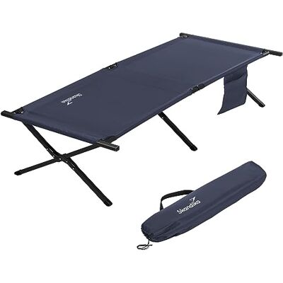 Skandika Lit de Camp Mutenia Lit d’appoint Pliable avec Poche de Rangement, Max. 200 kg, 210 x 75 cm, Pieds antidérapants, Sac de Transport Lit de Camp extérieur, Camping, Plage, Jardin - Publicité Skandika Lit de Camp Mutenia Lit d’appoint Pliable avec Poche de Rangement, Max. 200 kg, 210 x 75 cm, Pieds antidérapants, Sac de Transport Lit de Camp extérieur, Camping, Plage, Jardin - Publicité