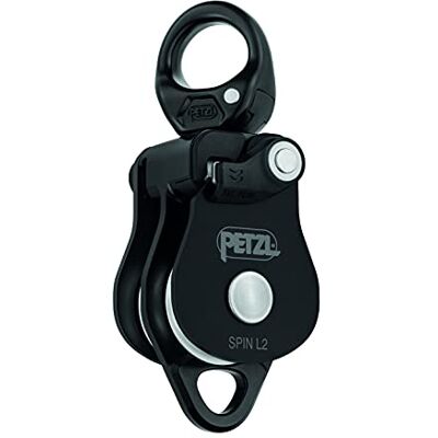 Petzl - Spin L2 - Noir - pulley - Publicité Petzl - Spin L2 - Noir - pulley - Publicité