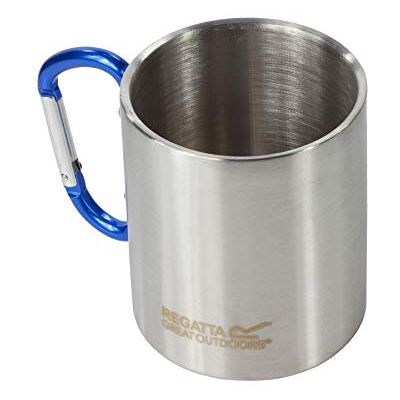 Regatta Mug en Acier avec poignée Mousqueton (Taille Unique) (Argent) - Publicité Regatta Mug en Acier avec poignée Mousqueton (Taille Unique) (Argent) - Publicité