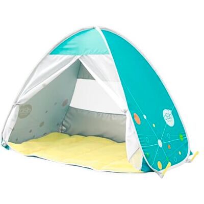 dBb Remond Grande Tente Anti-UV Bébé Protection Solaire UPF 50+ Abri de Plage Pop Up pour 2 Personnes Tapis de Sol & Moustiquaire Intégrés Sac de Transport H90 x L120 x P70 cm Turquoise - Publicité dBb Remond Grande Tente Anti-UV Bébé Protection Solaire UPF 50+ Abri de Plage Pop Up pour 2 Personnes Tapis de Sol & Moustiquaire Intégrés Sac de Transport H90 x L120 x P70 cm Turquoise - Publicité