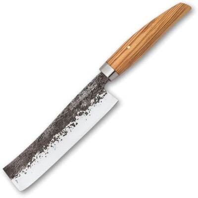 3 Claveles Takumi - Couteau - Lame Courbe - Finition Marteau - 18 Cm - Publicité 3 Claveles Takumi - Couteau - Lame Courbe - Finition Marteau - 18 Cm - Publicité