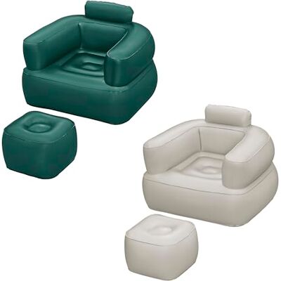 Bestway Fauteuil conflable Comfi Cube 107 cm x 99 cm x 80 cm Vert Gris - Publicité Bestway Fauteuil conflable Comfi Cube 107 cm x 99 cm x 80 cm Vert Gris - Publicité