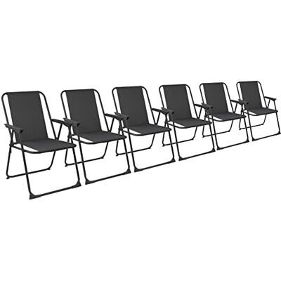 Harbour Housewares - De Jardin En Métal Pliant Fauteuil Bas Portable Camping Chaise Noir X6 - ChaiseAccent - Publicité Harbour Housewares - De Jardin En Métal Pliant Fauteuil Bas Portable Camping Chaise Noir X6 - ChaiseAccent - Publicité