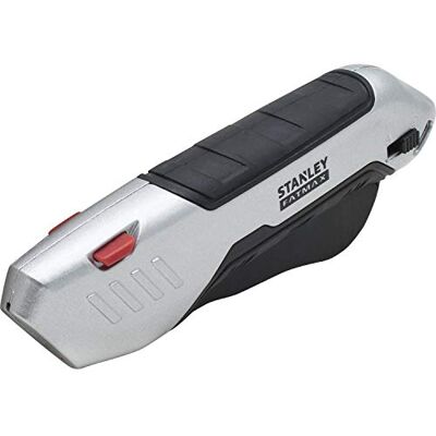 Stanley FMHT10370-0 Cuchillo de seguridad gatillo Con Cuerpo metálico - Publicité Stanley FMHT10370-0 Cuchillo de seguridad gatillo Con Cuerpo metálico - Publicité