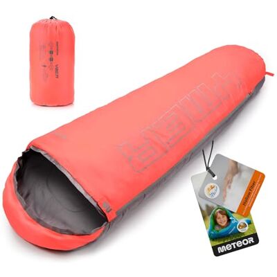 Sac de Couchage Meteor Ymer Neon Orange/Gris - Sac de Couchage - Publicité Sac de Couchage Meteor Ymer Neon Orange/Gris - Sac de Couchage - Publicité