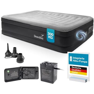 Skandika Matelas Gonflable Sveja Flex/Plus/Premium Matelas pneumatique, pour 1-2 Personnes, avec Pompe, Max 150-300 kg, Sac de Transport Lit d'appoint, Tente, Camping (2 Personnes Flex) - Publicité Skandika Matelas Gonflable Sveja Flex/Plus/Premium Matelas pneumatique, pour 1-2 Personnes, avec Pompe, Max 150-300 kg, Sac de Transport Lit d'appoint, Tente, Camping (2 Personnes Flex) - Publicité