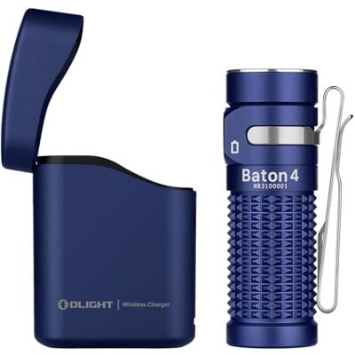 OLIGHT Baton4 kit Lampe torche mini LED rechargeable avec étui de charge Lampe de poche jusqu'à 190 j autonomie, 1300 lm, portée 170 m, ultra-lumineuse compacte, IPX8, usage quotidien et camping - Publicité OLIGHT Baton4 kit Lampe torche mini LED rechargeable avec étui de charge Lampe de poche jusqu'à 190 j autonomie, 1300 lm, portée 170 m, ultra-lumineuse compacte, IPX8, usage quotidien et camping - Publicité