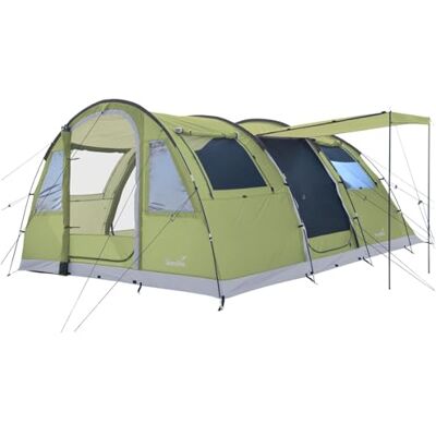 Skandika Tente Tunnel Gotland pour 4 Personnes Tente familiale avec Tapis de Sol Cousu, étanche, Colonne d'eau de 5000 mm, Hauteur 2 m, Cabine de Couchage Noire, moustiquaire Tente de Camping - Publicité Skandika Tente Tunnel Gotland pour 4 Personnes Tente familiale avec Tapis de Sol Cousu, étanche, Colonne d'eau de 5000 mm, Hauteur 2 m, Cabine de Couchage Noire, moustiquaire Tente de Camping - Publicité