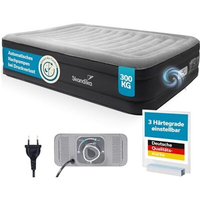 Skandika Matelas Gonflable Sveja Flex/Plus/Premium Matelas pneumatique, pour 1-2 Personnes, avec Pompe, Max 150-300 kg, Sac de Transport Lit d'appoint, Tente, Camping (2 Personnes Premium) - Publicité Skandika Matelas Gonflable Sveja Flex/Plus/Premium Matelas pneumatique, pour 1-2 Personnes, avec Pompe, Max 150-300 kg, Sac de Transport Lit d'appoint, Tente, Camping (2 Personnes Premium) - Publicité