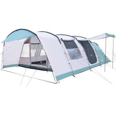 Skandika Hafslo Sleeper Protect Tente Tunnel de Camping 4/5 Personnes, imperméable, Sol Cousu, Colonne d'eau de 5000 mm, auvent et Cabine de Couchage Sombre Tente familiale - Publicité Skandika Hafslo Sleeper Protect Tente Tunnel de Camping 4/5 Personnes, imperméable, Sol Cousu, Colonne d'eau de 5000 mm, auvent et Cabine de Couchage Sombre Tente familiale - Publicité