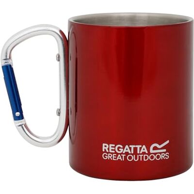 Regatta Mug en acier avec poignée mousqueton (Taille unique) (Rouge) - Publicité Regatta Mug en acier avec poignée mousqueton (Taille unique) (Rouge) - Publicité