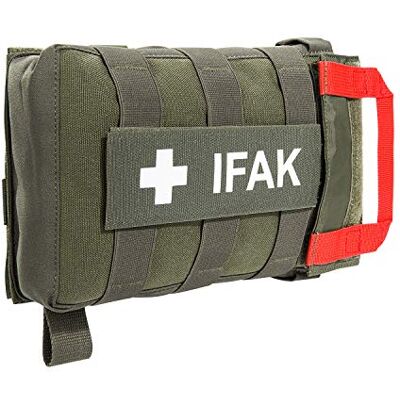Tasmanian Tiger TT IFAK Pouch VL L Sac banane compatible avec les premiers secours pour la randonnée, les voyages, les services de police (Olive) - Publicité Tasmanian Tiger TT IFAK Pouch VL L Sac banane compatible avec les premiers secours pour la randonnée, les voyages, les services de police (Olive) - Publicité