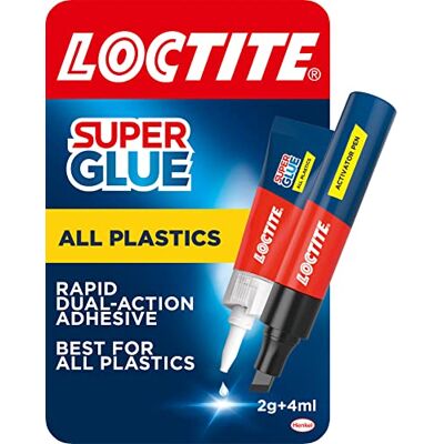 Loctite 2631378 Super Glue - Tous plastiques - 2g/4ml - Publicité Loctite 2631378 Super Glue - Tous plastiques - 2g/4ml - Publicité