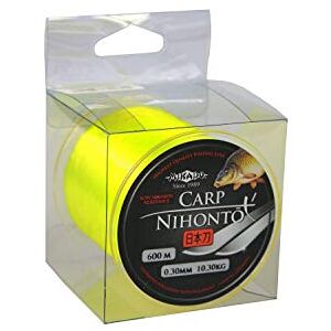Mikado - Nihonto Carp 600 - Jaune - 0.300 mm - Ligne de pêche - Publicité Mikado - Nihonto Carp 600 - Jaune - 0.300 mm - Ligne de pêche - Publicité