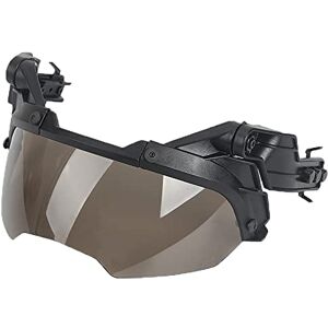 WISEONUS Lunettes tactiques universelles amovibles pour casque MICH/FAST Airsoft Paintball Chasse (verres marron clair) - Publicité WISEONUS Lunettes tactiques universelles amovibles pour casque MICH/FAST Airsoft Paintball Chasse (verres marron clair) - Publicité
