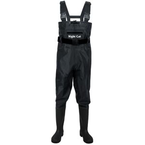 Night Cat Pêche Waders Cuissardes pour Hommes Femmes Chasse Waders Poitrine avec Bottes imperméable Respirant Crosswater pêche, Noir, Taille 46 - Publicité Night Cat Pêche Waders Cuissardes pour Hommes Femmes Chasse Waders Poitrine avec Bottes imperméable Respirant Crosswater pêche, Noir, Taille 46 - Publicité