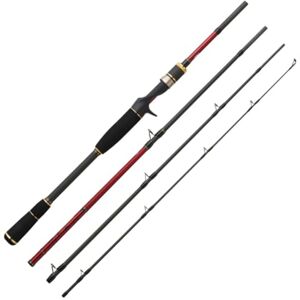 Hearty Rise Red Shadow Travel Canne de voyage 2,13 m 2-8 g – Baitcast pour pêche au brochet, truelle à baïtcaster, canne à pêche - Publicité Hearty Rise Red Shadow Travel Canne de voyage 2,13 m 2-8 g – Baitcast pour pêche au brochet, truelle à baïtcaster, canne à pêche - Publicité