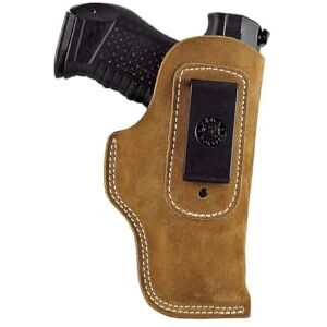 Vega Holster Étui à rabat en cuir à ressort - Publicité Vega Holster Étui à rabat en cuir à ressort - Publicité