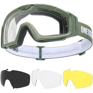 OneTigris Lunettes de protection tactiques Airsoft avec 3 objectifs interchangeables, lunettes de chasse avec CE EN166 et ANSI Z87.1, verres Airsoft pour paintball, chasse, CS, cyclisme, plein air - Publicité OneTigris Lunettes de protection tactiques Airsoft avec 3 objectifs interchangeables, lunettes de chasse avec CE EN166 et ANSI Z87.1, verres Airsoft pour paintball, chasse, CS, cyclisme, plein air - Publicité