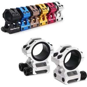 WestHunter Optics Picatinny Scope Rings, 1 inch 30 mm Tactical Precision Scope Mount Low Profile, Silver - Publicité WestHunter Optics Picatinny Scope Rings, 1 inch 30 mm Tactical Precision Scope Mount Low Profile, Silver - Publicité
