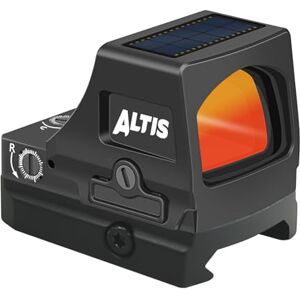 ALTIS SRR 24x16 Pro Mouvement éveillé Viseur Réflex Solaire, 3 MOA Viseur Point Rouge, Solar Red Dot Sight, Reflex Sight avec Système d'alimentation Double, 11 Niveaux De Luminosité - Publicité ALTIS SRR 24x16 Pro Mouvement éveillé Viseur Réflex Solaire, 3 MOA Viseur Point Rouge, Solar Red Dot Sight, Reflex Sight avec Système d'alimentation Double, 11 Niveaux De Luminosité - Publicité