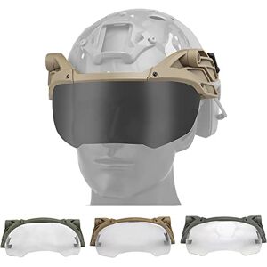 AQzxdc Masque de Protection Rabattable pour Casque Airsoft, Guide de Lunettes, Anti-buée, Coupe-Vent, Jeu de Guerre CS Airsoft,Beige - Publicité AQzxdc Masque de Protection Rabattable pour Casque Airsoft, Guide de Lunettes, Anti-buée, Coupe-Vent, Jeu de Guerre CS Airsoft,Beige - Publicité