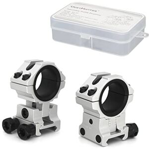 WestHunter Optics Adjustable Height Picatinny Scope Rings, 1 inch 30 mm Precision Scope Mount Silver - Publicité WestHunter Optics Adjustable Height Picatinny Scope Rings, 1 inch 30 mm Precision Scope Mount Silver - Publicité
