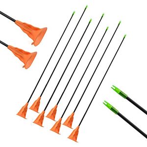 SHARROW 12pcs Flèche d'enfants Flèche Ventouse Sucker Flèche Jeunesse Chasse Sûr Sucker Flèches pour Arc Recourbé Arc Flèches Arc Set Tir à la Cible en Plein Air (Orange) - Publicité SHARROW 12pcs Flèche d'enfants Flèche Ventouse Sucker Flèche Jeunesse Chasse Sûr Sucker Flèches pour Arc Recourbé Arc Flèches Arc Set Tir à la Cible en Plein Air (Orange) - Publicité