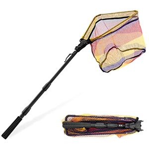 KOMCLUB Épuisette Pêche Pliable Téléscopique Antirouille, Épuisette Pêche Carnassier, 110cm Filet de Pêche Pliable et Extensible, Epuisette Aquarium Léger avec Poteau en Alliage d'Aluminium 3 Section - Publicité KOMCLUB Épuisette Pêche Pliable Téléscopique Antirouille, Épuisette Pêche Carnassier, 110cm Filet de Pêche Pliable et Extensible, Epuisette Aquarium Léger avec Poteau en Alliage d'Aluminium 3 Section - Publicité