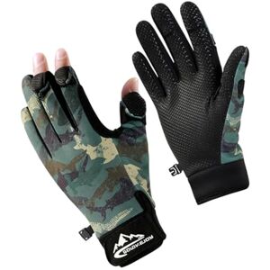 SUJAYU Gants de pêche pour homme et femme, gants de pêche sur glace, de chasse par temps froid, équipement de pêche à la mouche en kayak (vert camouflage, taille XL) - Publicité SUJAYU Gants de pêche pour homme et femme, gants de pêche sur glace, de chasse par temps froid, équipement de pêche à la mouche en kayak (vert camouflage, taille XL) - Publicité