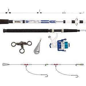 Mitchell Neuron Dorade Ensemble Canne, Moulinet, Accessoires et leurres pour la pêche de la dorade en mer, Blanc/Bleu - Publicité Mitchell Neuron Dorade Ensemble Canne, Moulinet, Accessoires et leurres pour la pêche de la dorade en mer, Blanc/Bleu - Publicité