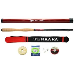 DRAGONtail Tenkara Shadowfire 360 Tenkara Canne à pêche à la mouche 3,7 m avec kit complet de démarrage – Mouches, leader, Tippet, support de ligne, tube de rangement et chaussette de canne DRAGONtail - Publicité DRAGONtail Tenkara Shadowfire 360 Tenkara Canne à pêche à la mouche 3,7 m avec kit complet de démarrage – Mouches, leader, Tippet, support de ligne, tube de rangement et chaussette de canne DRAGONtail - Publicité