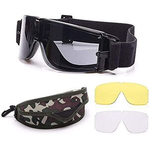Trymway Lunettes de sécurité militaires pour airsoft Protection des yeux Lunettes de chasse pour le tir militaire X800 Lunettes de paintball UV400 - Publicité Trymway Lunettes de sécurité militaires pour airsoft Protection des yeux Lunettes de chasse pour le tir militaire X800 Lunettes de paintball UV400 - Publicité