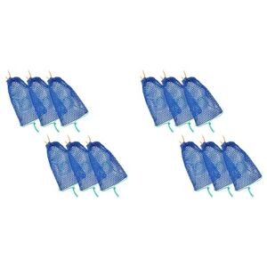 Lckiioy Sac à appâts de crabe 12 pièces avec casier, filet de pêche portable pour l'extérieur, filet de crabe, filet, pièges à appâts, filet de crevettes, accessoires de pêche - Publicité Lckiioy Sac à appâts de crabe 12 pièces avec casier, filet de pêche portable pour l'extérieur, filet de crabe, filet, pièges à appâts, filet de crevettes, accessoires de pêche - Publicité