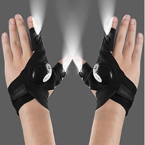 Bestlsy 2 gants de poche LED pour l'extérieur, le travail avec lumière les endroits sombres, la pêche, camping et randonnée outils cadeaux bricoleurs, hommes, bricolage, anniversaire Noir - Publicité Bestlsy 2 gants de poche LED pour l'extérieur, le travail avec lumière les endroits sombres, la pêche, camping et randonnée outils cadeaux bricoleurs, hommes, bricolage, anniversaire Noir - Publicité
