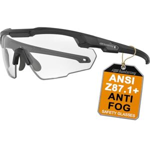 HTS HUNTERSKY S57 Lunettes de tir tactiques balistiques à verres transparents ANSI Z87+ UV400 anti-buée pour airsoft, stand de tir, sécurité et sports de plein air, pour hommes et femmes - Publicité HTS HUNTERSKY S57 Lunettes de tir tactiques balistiques à verres transparents ANSI Z87+ UV400 anti-buée pour airsoft, stand de tir, sécurité et sports de plein air, pour hommes et femmes - Publicité