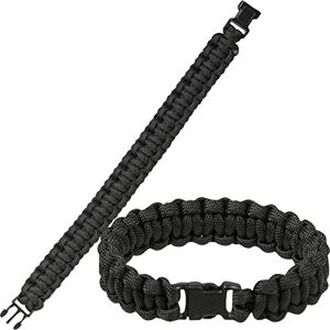 Mil-Tec Paracord Bracelet 15mm Noir Taille M - Publicité Mil-Tec Paracord Bracelet 15mm Noir Taille M - Publicité