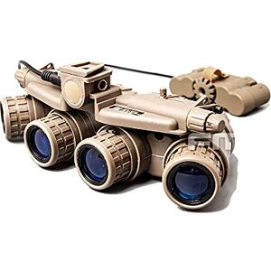 FMA Airsoft Lunettes de vision nocturne tactiques de chasse GPNVG 18 DUMMY NVG, modèle sans fonction (sable) - Publicité FMA Airsoft Lunettes de vision nocturne tactiques de chasse GPNVG 18 DUMMY NVG, modèle sans fonction (sable) - Publicité