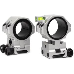 WestHunter Optics Precision Picatinny Scope Rings, 34 mm Tube Adjustable Height Scope Mount with Bubble Level, 30 mm & 25.4 Adapter Silver - Publicité WestHunter Optics Precision Picatinny Scope Rings, 34 mm Tube Adjustable Height Scope Mount with Bubble Level, 30 mm & 25.4 Adapter Silver - Publicité
